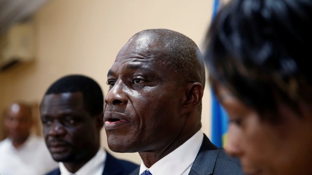 Der Kandidat der katholischen Kirche, Martin Fayulu. Der Kandidat der katholischen Kirche, Martin Fayulu.