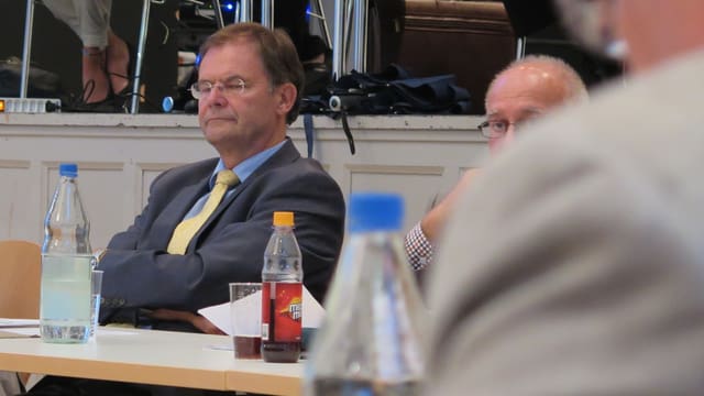 Walter Dubler im Einwohnerratssaal Walter Dubler im Einwohnerratssaal
