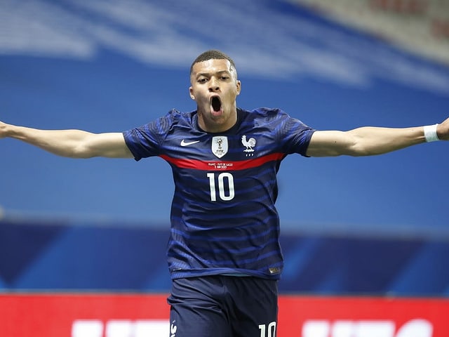 Frankreichs Kylian Mbappé. Frankreichs Kylian Mbappé.