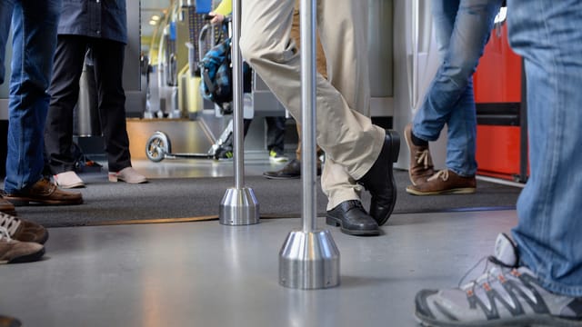 Pendler im Zug Pendler im Zug
