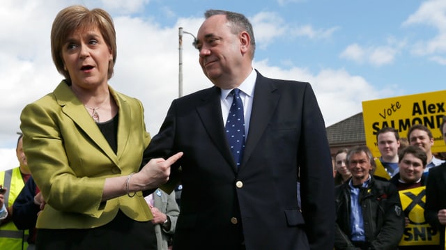 Nicola Sturgeon und Alex Salmond. Nicola Sturgeon und Alex Salmond.