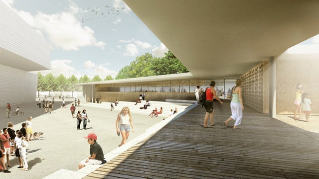 Holzgebäude, Visualisierung Holzgebäude, Visualisierung