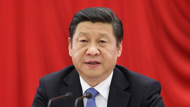 Porträtaufnahme von Chinas Präsident Xi Jinping. Porträtaufnahme von Chinas Präsident Xi Jinping.