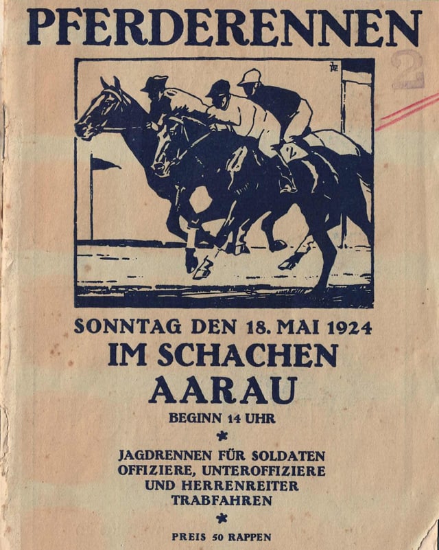 Ein Flyer von 1924. Ein Flyer von 1924.
