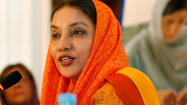 Die Schauspielerin Shabana Azmi in einer Aufnahme aus dem Jahr 2009. Die Schauspielerin Shabana Azmi in einer Aufnahme aus dem Jahr 2009.