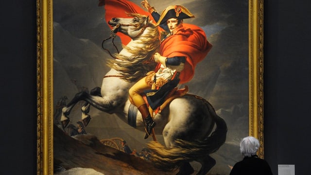 Bild mit Napoleon auf einem Pferd Bild mit Napoleon auf einem Pferd