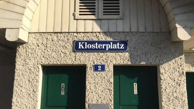 Schild Klosterplatz Schild Klosterplatz