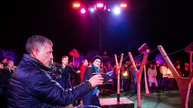 Kubilay Türkyilmaz konzentriert beim «Schleuderball».