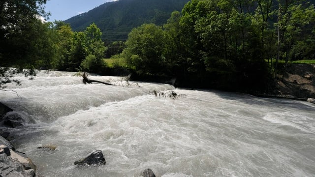 Eine Wasserwalze der Kander. Eine Wasserwalze der Kander.