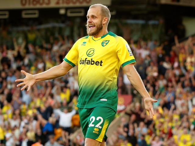 Teemu Pukki ist derzeit bei Norwich nicht zu stoppen. Teemu Pukki ist derzeit bei Norwich nicht zu stoppen.