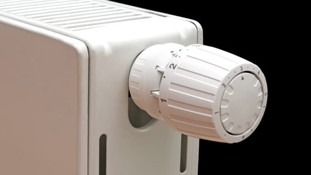 Thermostat einer Heizung. Thermostat einer Heizung.