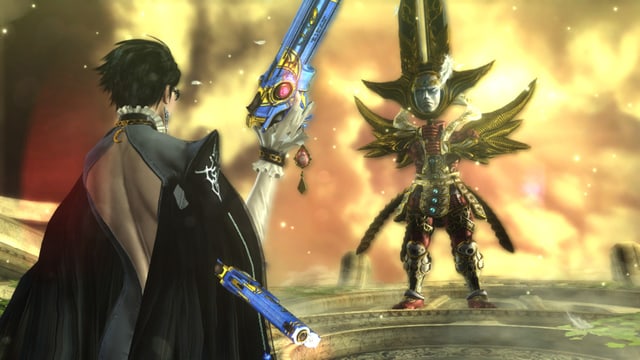 Umbra-Hexe vs. Cherubim. Beide unbeeindruckt, aber Bayonetta in besserer Pose. Umbra-Hexe vs. Cherubim. Beide unbeeindruckt, aber Bayonetta in besserer Pose.