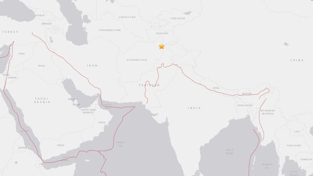 Charta cun l'epicenter dal terratrembel en il nordost da l'Afganistan. Charta cun l'epicenter dal terratrembel en il nordost da l'Afganistan.