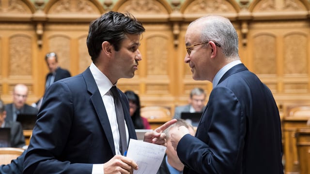 Aebischer und Rutz im Gespräch Aebischer und Rutz im Gespräch