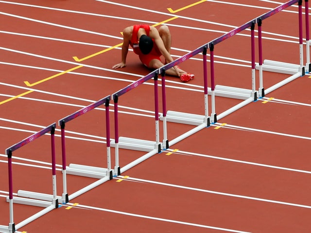 Liu Xiang wird das Verletzungspech nicht los. Liu Xiang wird das Verletzungspech nicht los.