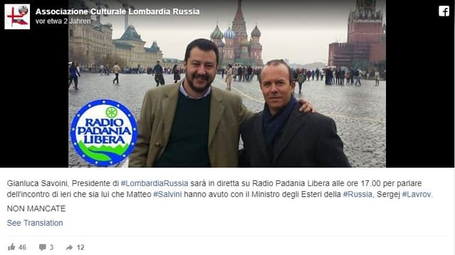 Salvini und Savoini in Moskau Salvini und Savoini in Moskau