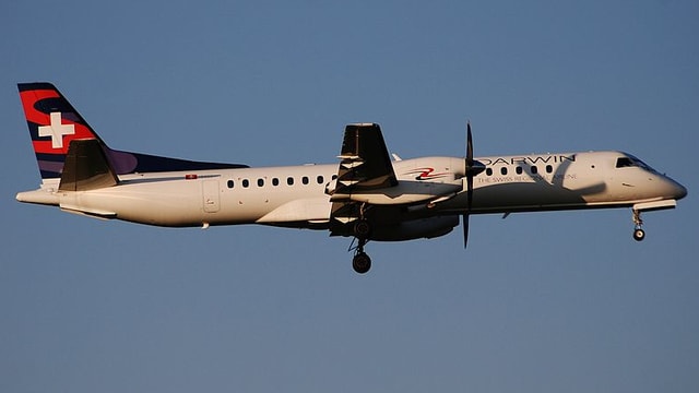 Eine Maschine der Darwin Airlines. Eine Maschine der Darwin Airlines.