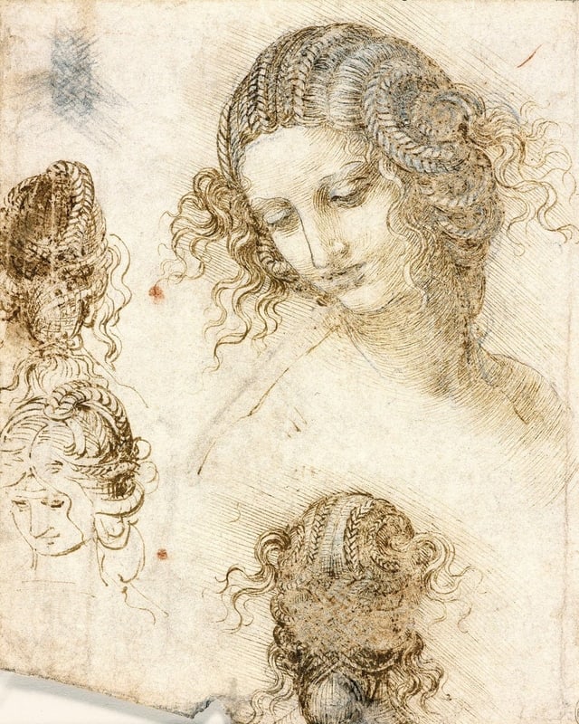 da Vinci Skizzen: Porträt-Studien da Vinci Skizzen: Porträt-Studien