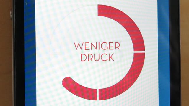 Die App der Zahnbürste zeigt an: Weniger Druck, bitte! Die App der Zahnbürste zeigt an: Weniger Druck, bitte!
