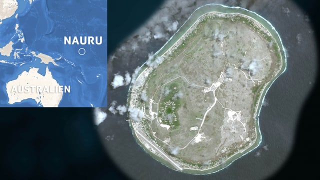 Karte Nauru. Karte Nauru.