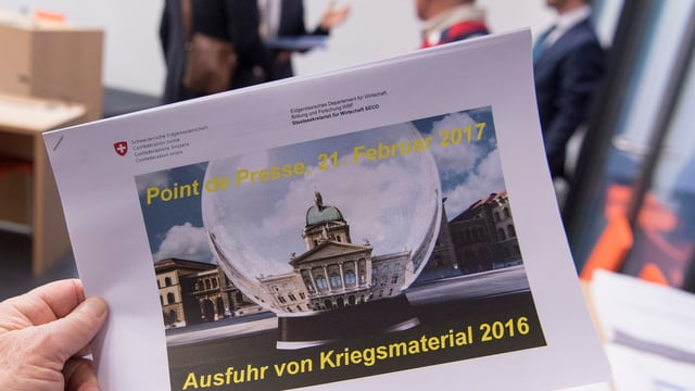 Der Bericht zu den Kriegsmaterialexporten 2016 Der Bericht zu den Kriegsmaterialexporten 2016