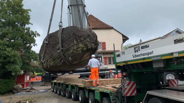 Findling in der Luft Findling in der Luft