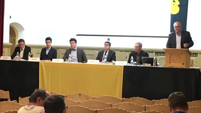 Rapreschentants da RePower e capo da Samedan Rapreschentants da RePower e capo da Samedan