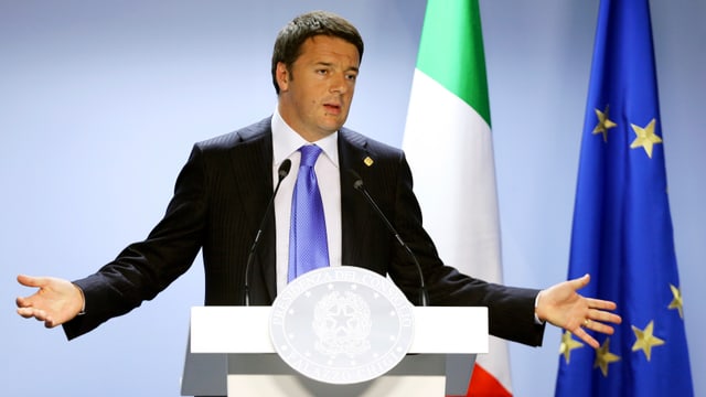 Italiens Premierminister Matteo Renzi Italiens Premierminister Matteo Renzi