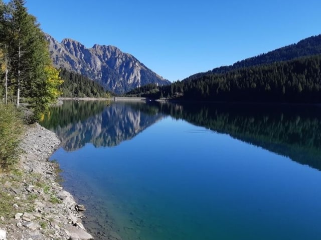 Harmonie in Blau.