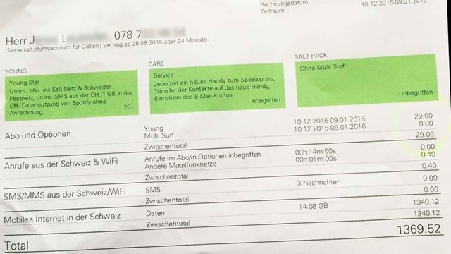Rechnung Rechnung