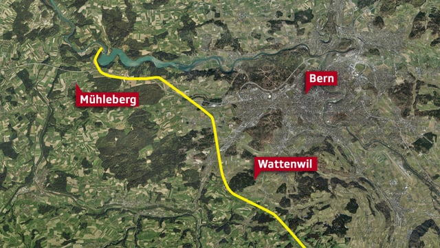 Kartenausschnitt von dem Gebiet. Kartenausschnitt von dem Gebiet.