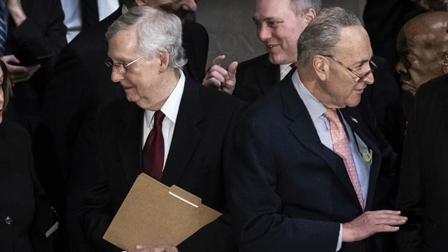 McConnell und Schumer. McConnell und Schumer.
