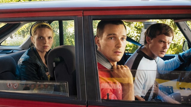 Karoline Herfurth als Maria, Florian David Fitz als Vincent, Johannes Allmayer als Alexander. Karoline Herfurth als Maria, Florian David Fitz als Vincent, Johannes Allmayer als Alexander.