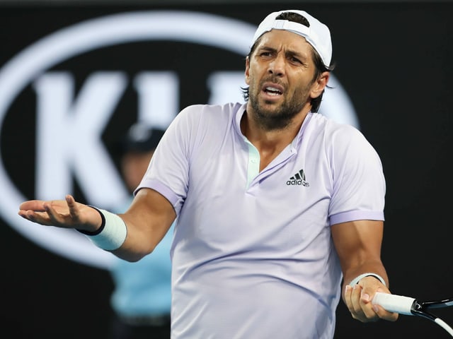 Der Spanier Fernando Verdasco. Der Spanier Fernando Verdasco.