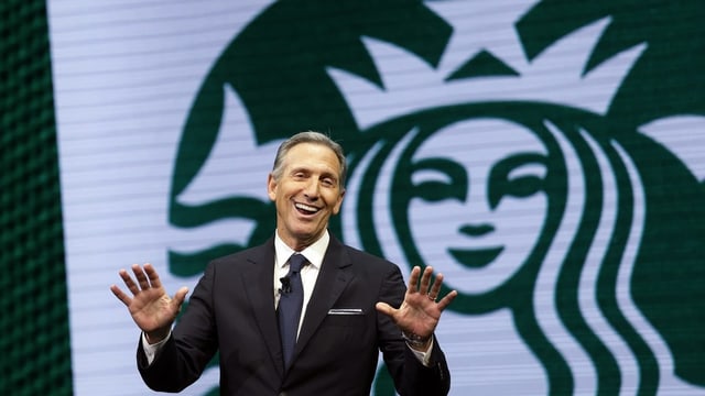 Starbucks CEO Howard Schultz Starbucks CEO Howard Schultz
