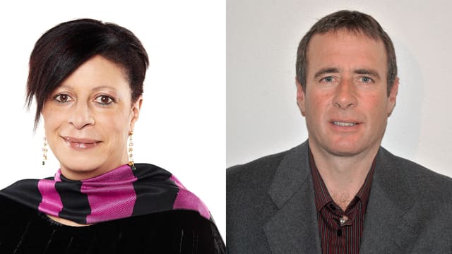Gabriella Binkert Becchetti è Rico Lamprecht candideschan sco president communal Gabriella Binkert Becchetti è Rico Lamprecht candideschan sco president communal
