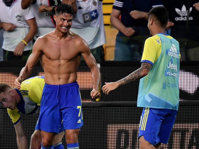 Cristiano Ronaldo feiert einen Treffer