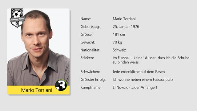 Schnell ist er, aber ob das reicht? SRF 3 Moderator Mario Torriani. Schnell ist er, aber ob das reicht? SRF 3 Moderator Mario Torriani.