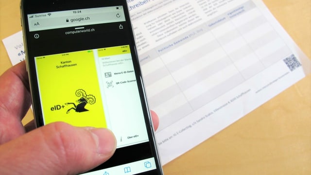 Die E-ID des Kantons Schaffhausen Die E-ID des Kantons Schaffhausen