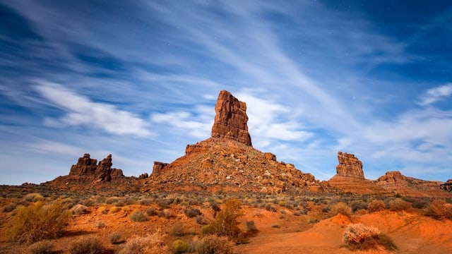 Felsformationen im Monument Valley. Felsformationen im Monument Valley.