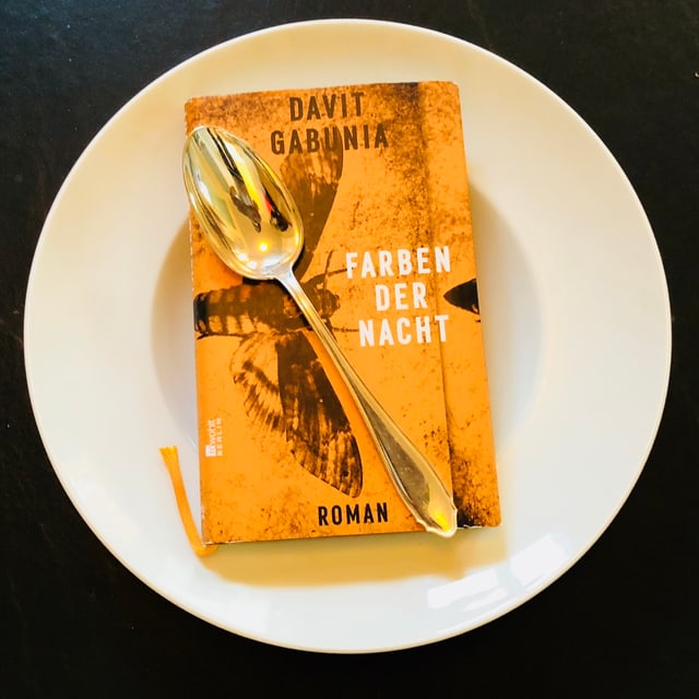 «Farben der Nacht» liegt auf einem Suppenteller «Farben der Nacht» liegt auf einem Suppenteller