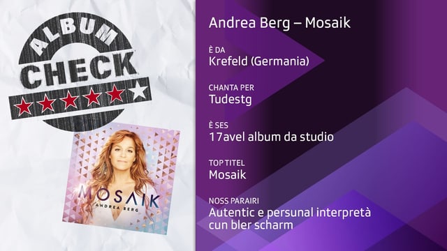 Albumcheck dad «Mosaik»: il parairi da Christa Soliva Albumcheck dad «Mosaik»: il parairi da Christa Soliva