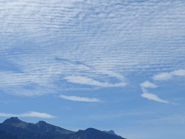 Schneeflocken fallen aus den Wolken. Schneeflocken fallen aus den Wolken.