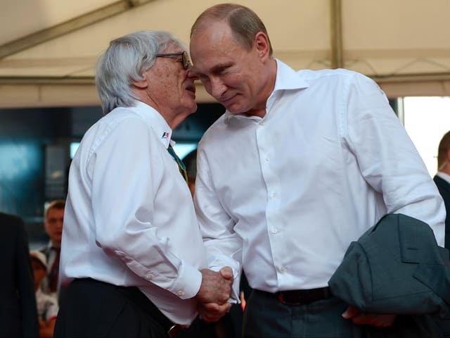 Bernie Ecclestone und Vladimir Putin Bernie Ecclestone und Vladimir Putin