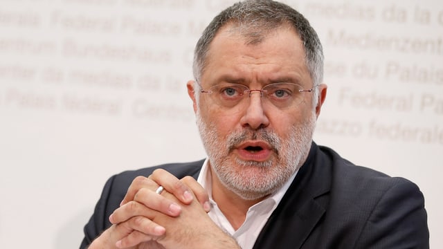 Eine Porträtaufnahme von AKP-Präsident Carlo Sommaruga. Eine Porträtaufnahme von AKP-Präsident Carlo Sommaruga.