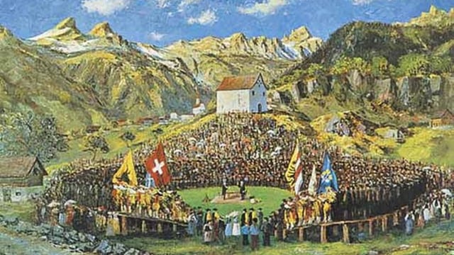 Letzte Landsgemeinde von Uri, 1928 zu Schattdorf.