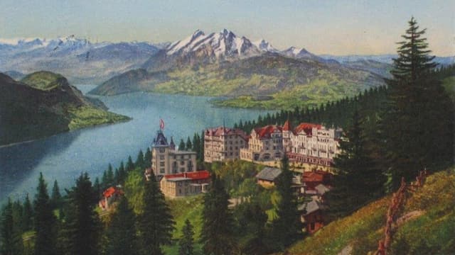 Postkarte des Hotels Rigi-Kaltbad Postkarte des Hotels Rigi-Kaltbad