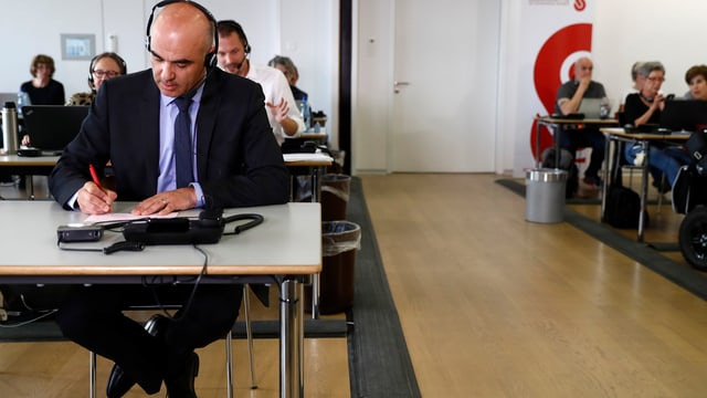 Bundespräsident Alain Berset. Bundespräsident Alain Berset.