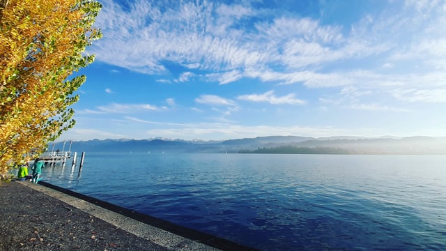 Blick von Meilen über den Zürichsee Richtung Wädenswil. Blick von Meilen über den Zürichsee Richtung Wädenswil.