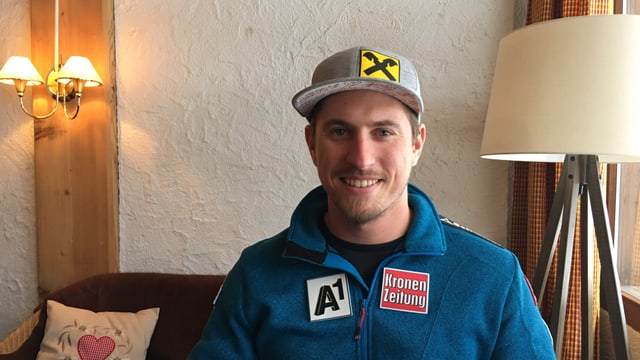 Max Franz beim Interviewtermin. Max Franz beim Interviewtermin.